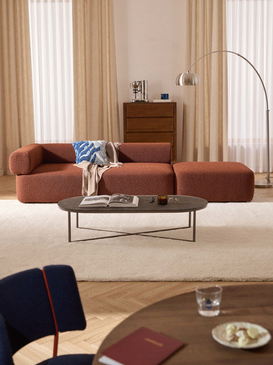 Antverre Modular Ottoman in Bouclé