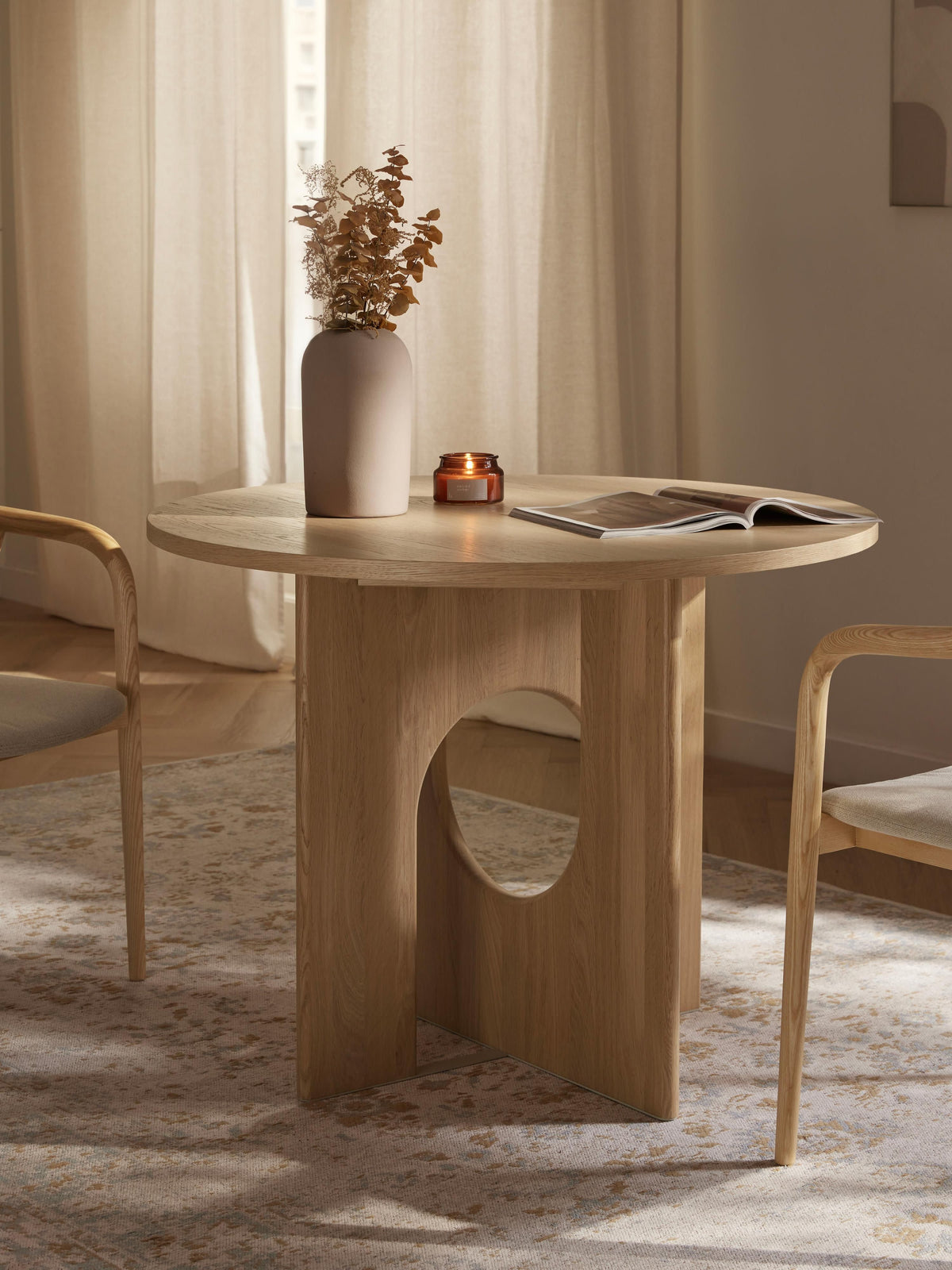 Apolstrand Round Dining Table, in Various Sizes