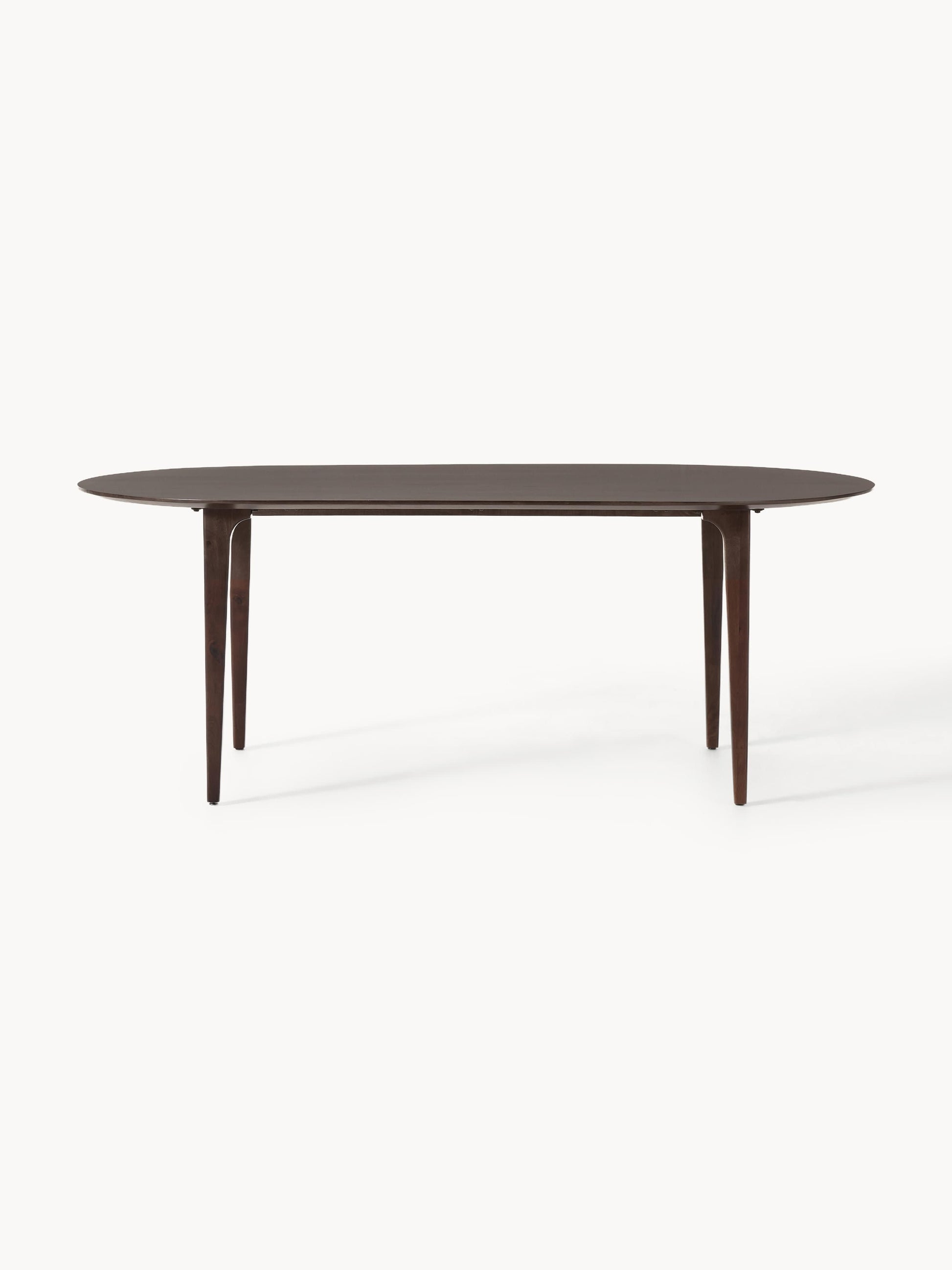 Archelune Oval Dining Table in Mango Wood, 200 x 100 cm