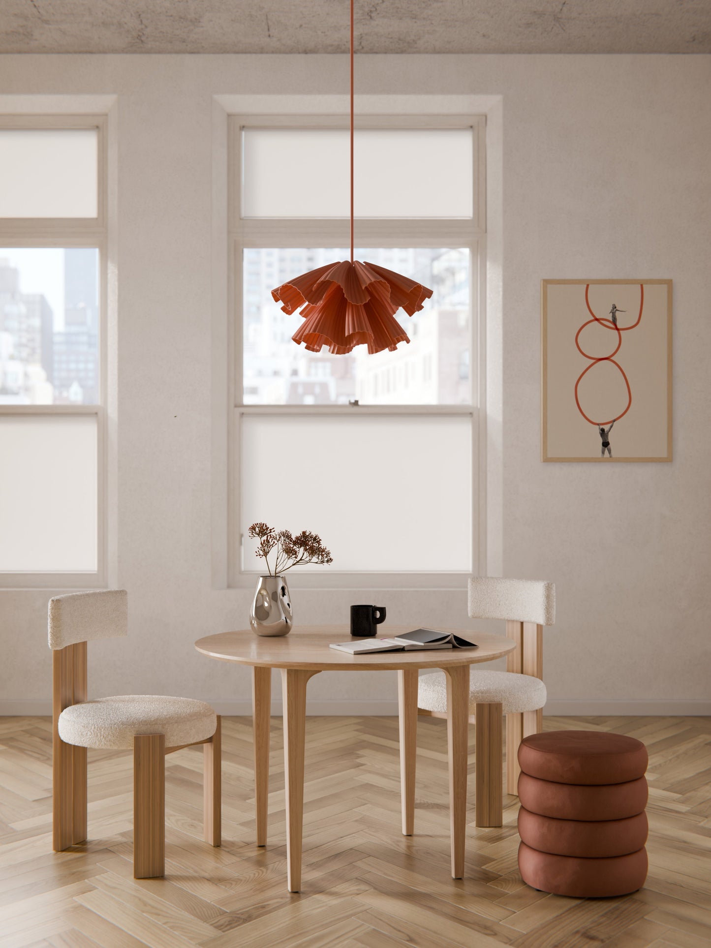 Archelune Round Dining Table in Oak, Ø 110 cm