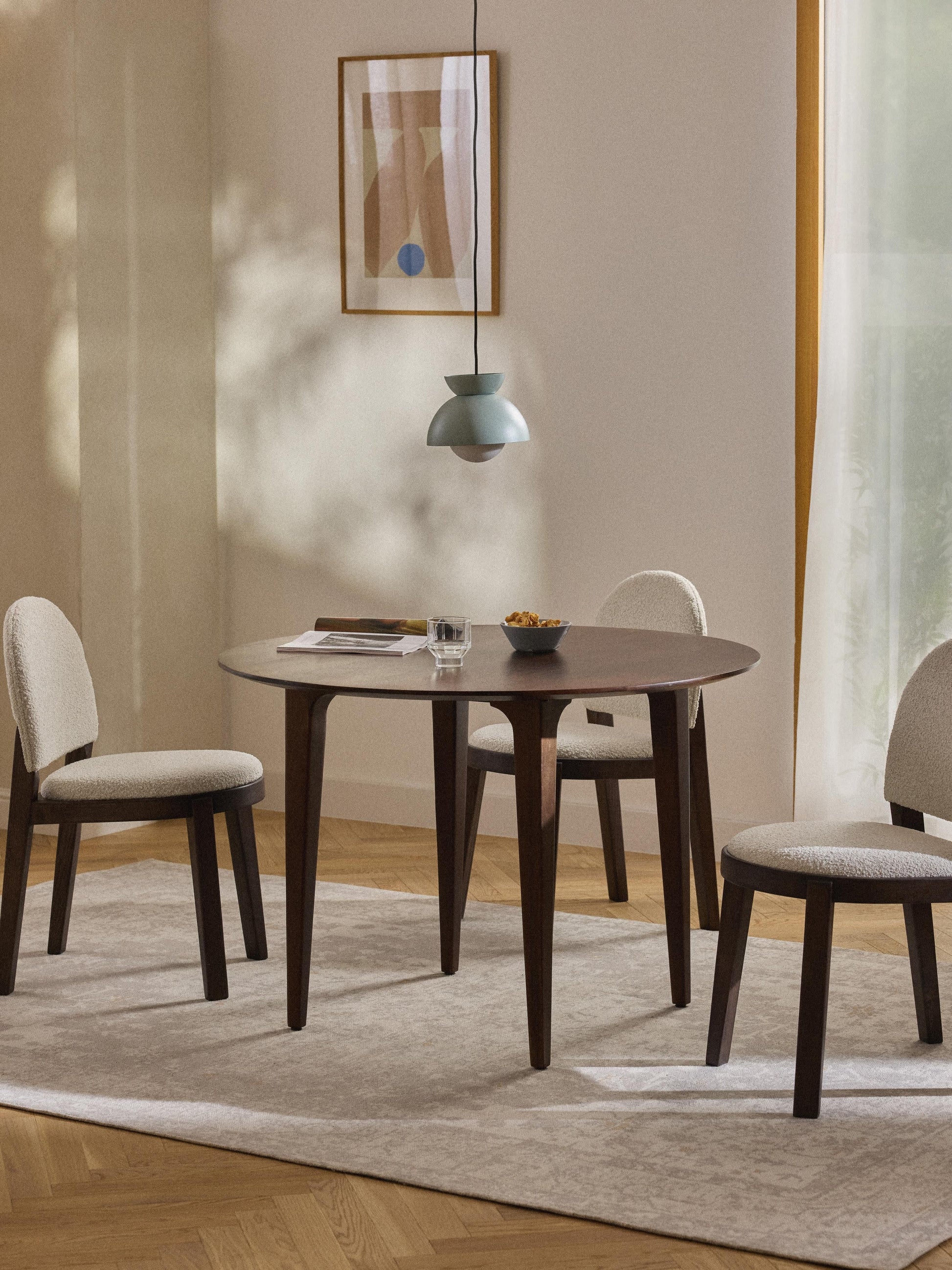 Archelune Round Mango Wood Dining Table, Ø 110 cm