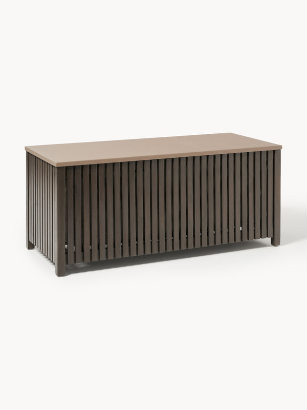 Arkvedi Acacia Wood Garden Storage Box with Insert, W 129 cm