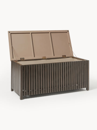 Arkvedi Acacia Wood Garden Storage Box with Insert, W 129 cm