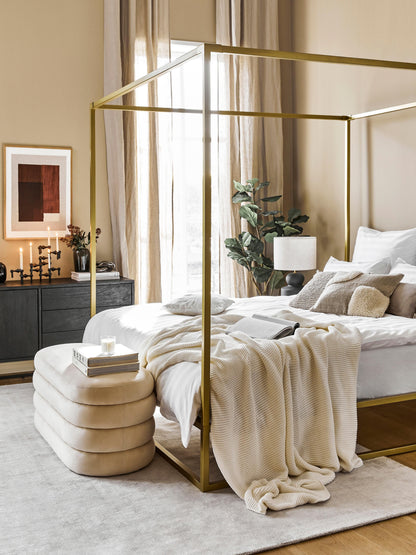 Belmarine Metal Four-Poster Bed