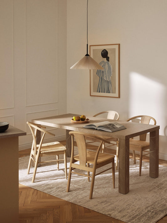 Carlmond Marble-Look Dining Table, 180 x 90 cm