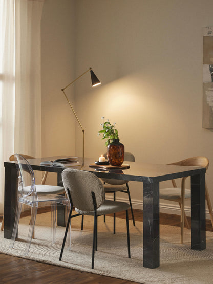 Carlmond Marble-Look Dining Table, 180 x 90 cm