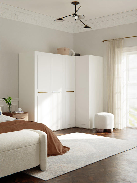 Charlbrune Modular Corner Wardrobe, 215 cm Wide, in Various Sizes