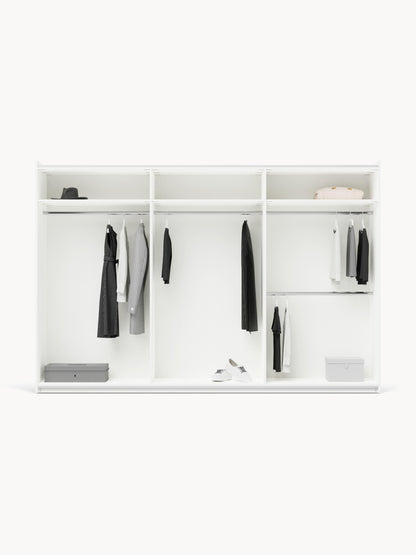 Charlbrune Modular Sliding-Door Wardrobe, 300 cm Wide, in Various Sizes