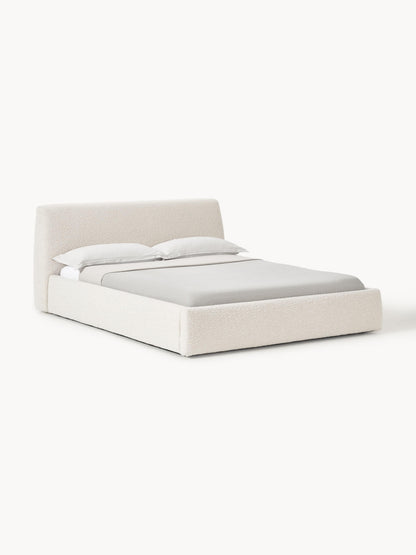Clovarr Upholstered Bed in Bouclé