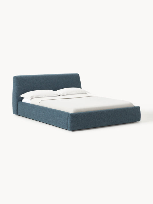 Clovarr Upholstered Bed in Bouclé
