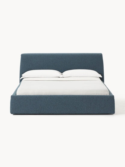 Clovarr Upholstered Bed in Bouclé
