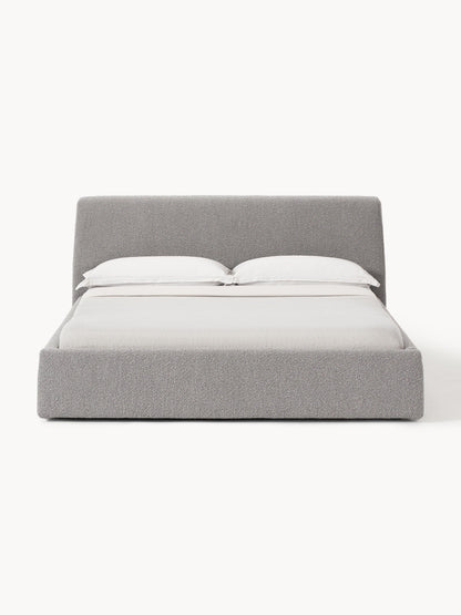 Clovarr Upholstered Bed in Bouclé