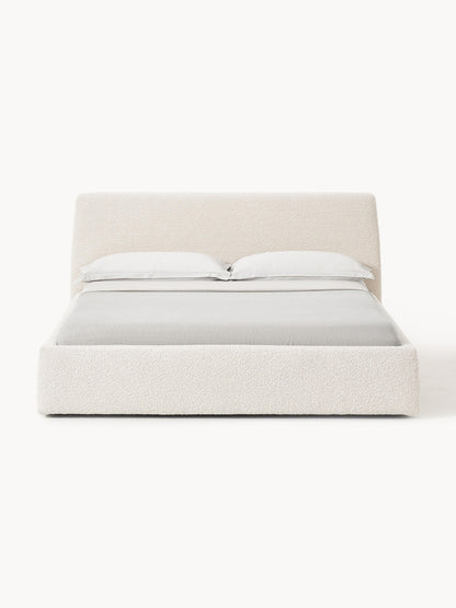 Clovarr Upholstered Bed in Bouclé
