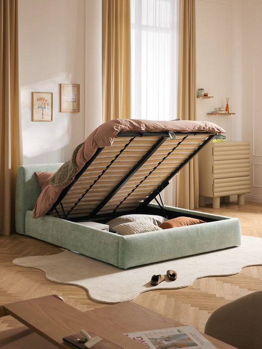 Clovarr Upholstered Storage Bed