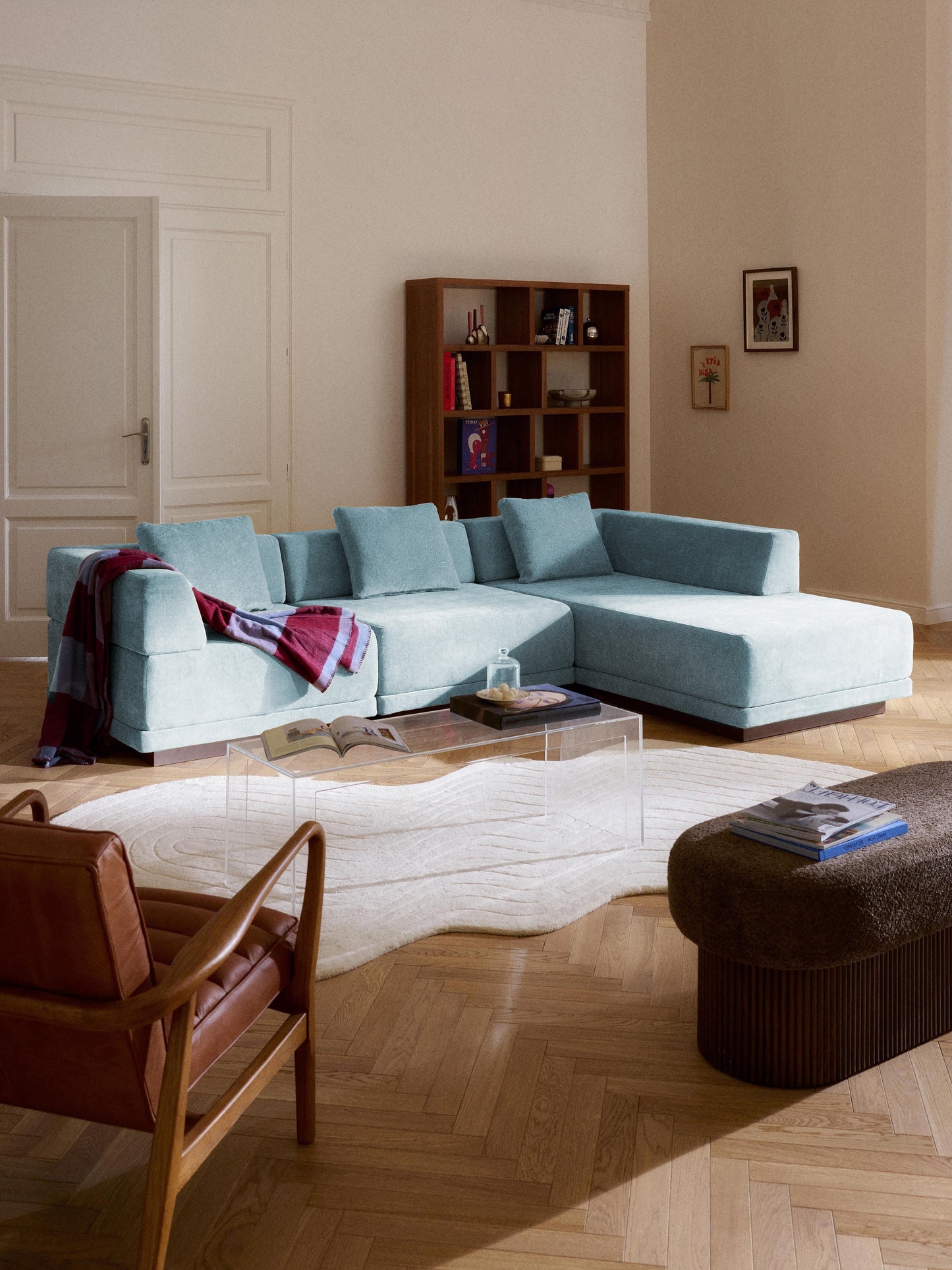 Colvraine Corner Module with Ottoman