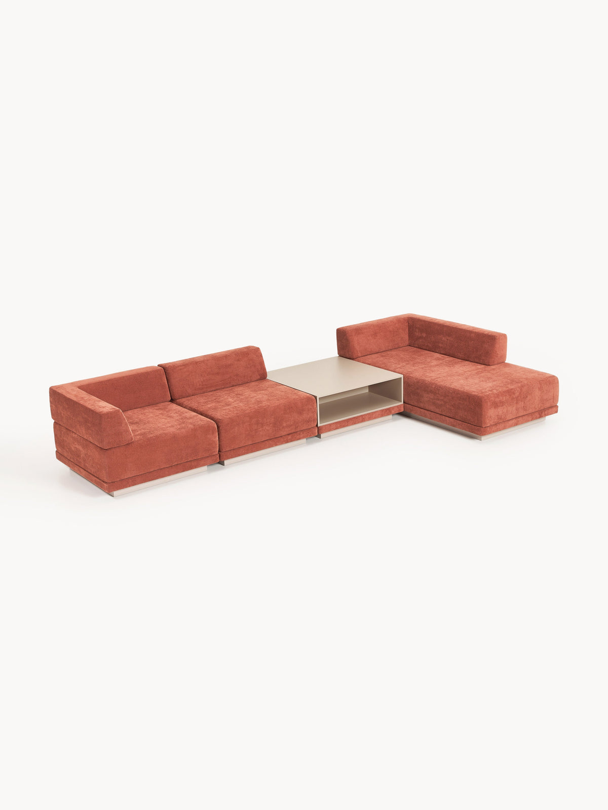 Colvraine Modular Corner Sofa (4-Seater) with Coffee Table