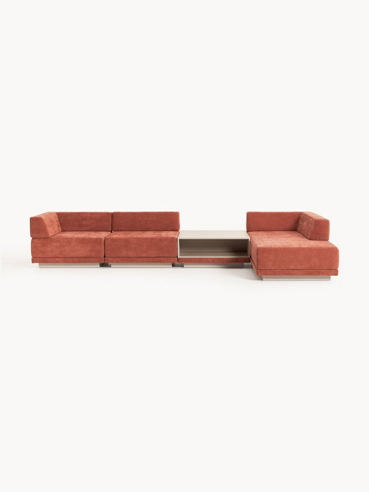 Colvraine Modular Corner Sofa (4-Seater) with Coffee Table