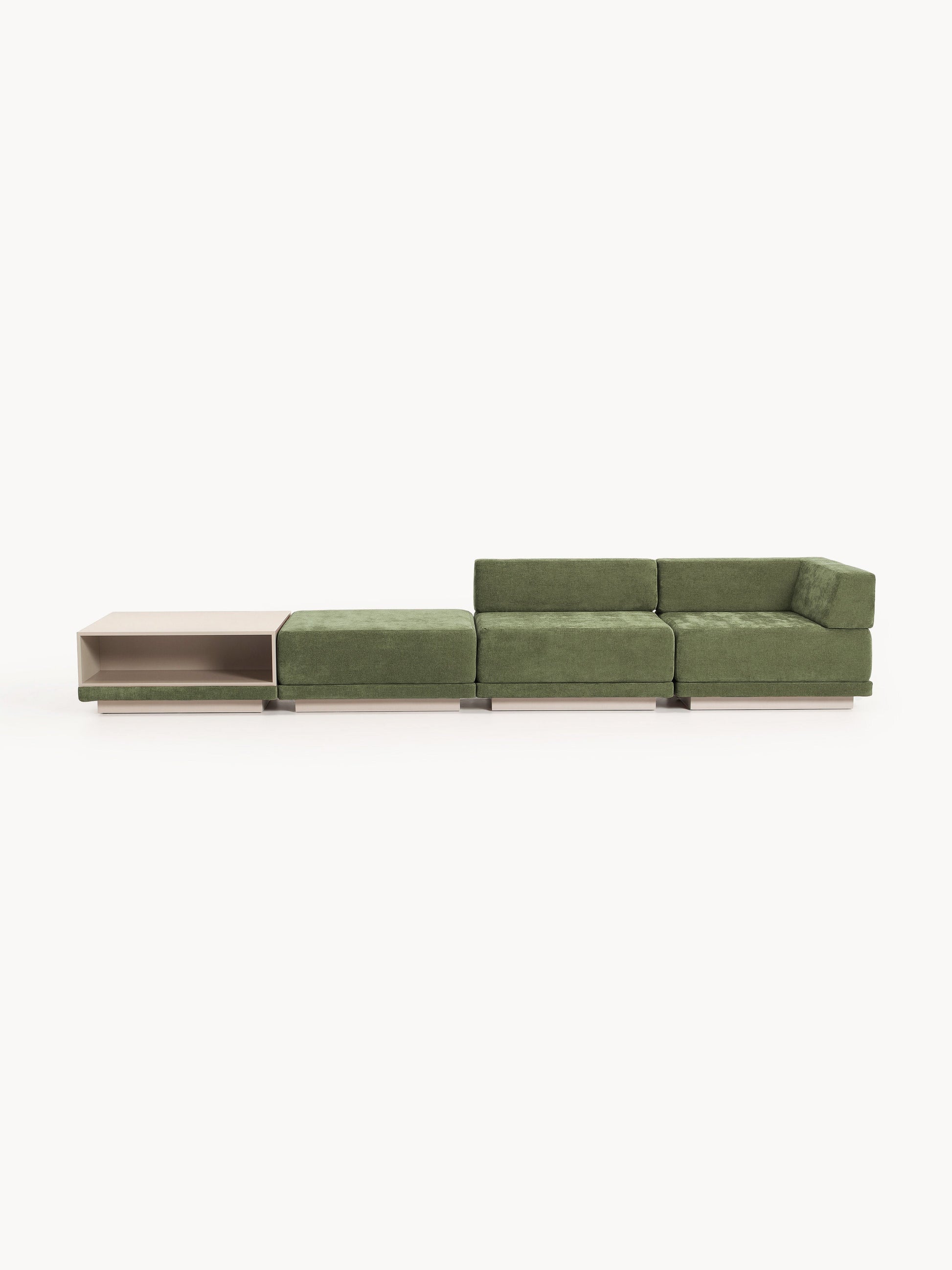 Colvraine Modular Sofa (4-Seater) with Coffee Table & Ottoman