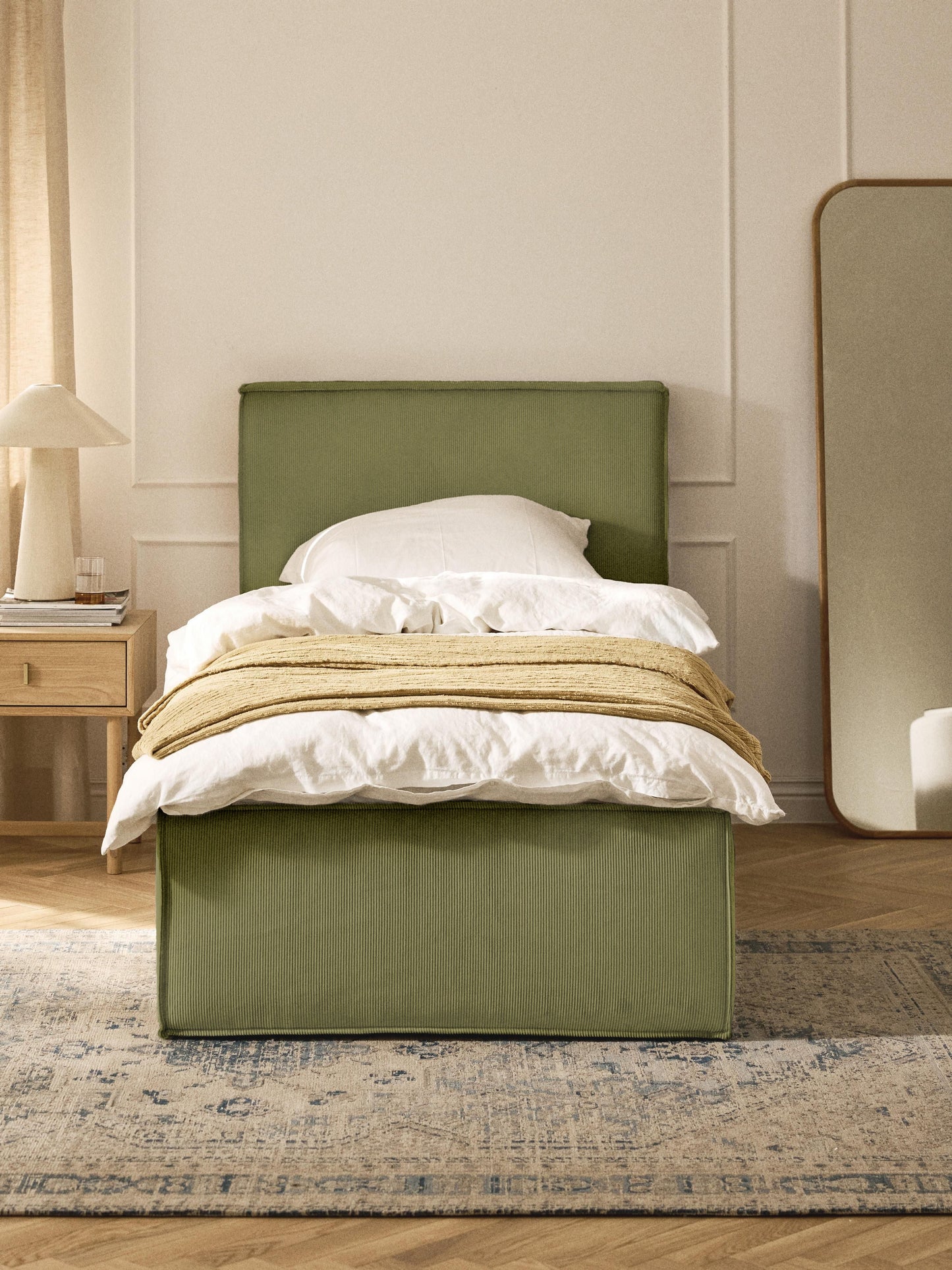 Drevalis Corduroy Single Bed