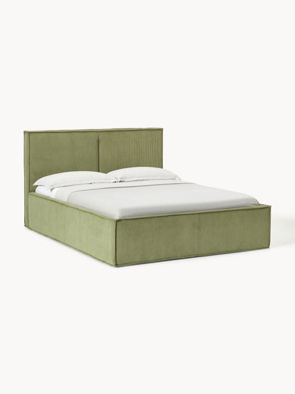 Drevalis Upholstered Storage Bed in Corduroy