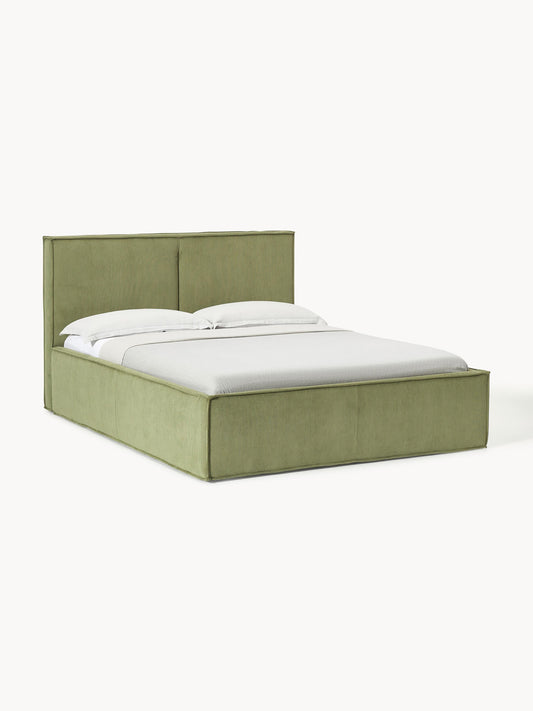 Drevalis Upholstered Storage Bed in Corduroy
