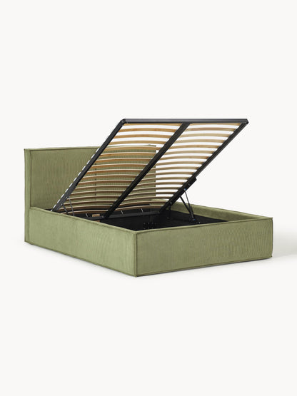 Drevalis Upholstered Storage Bed in Corduroy