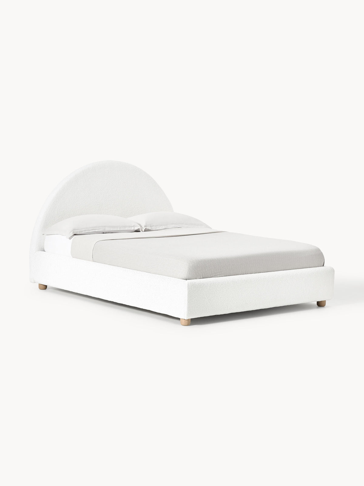 Ebbenhal Upholstered Bed in Teddy with Storage