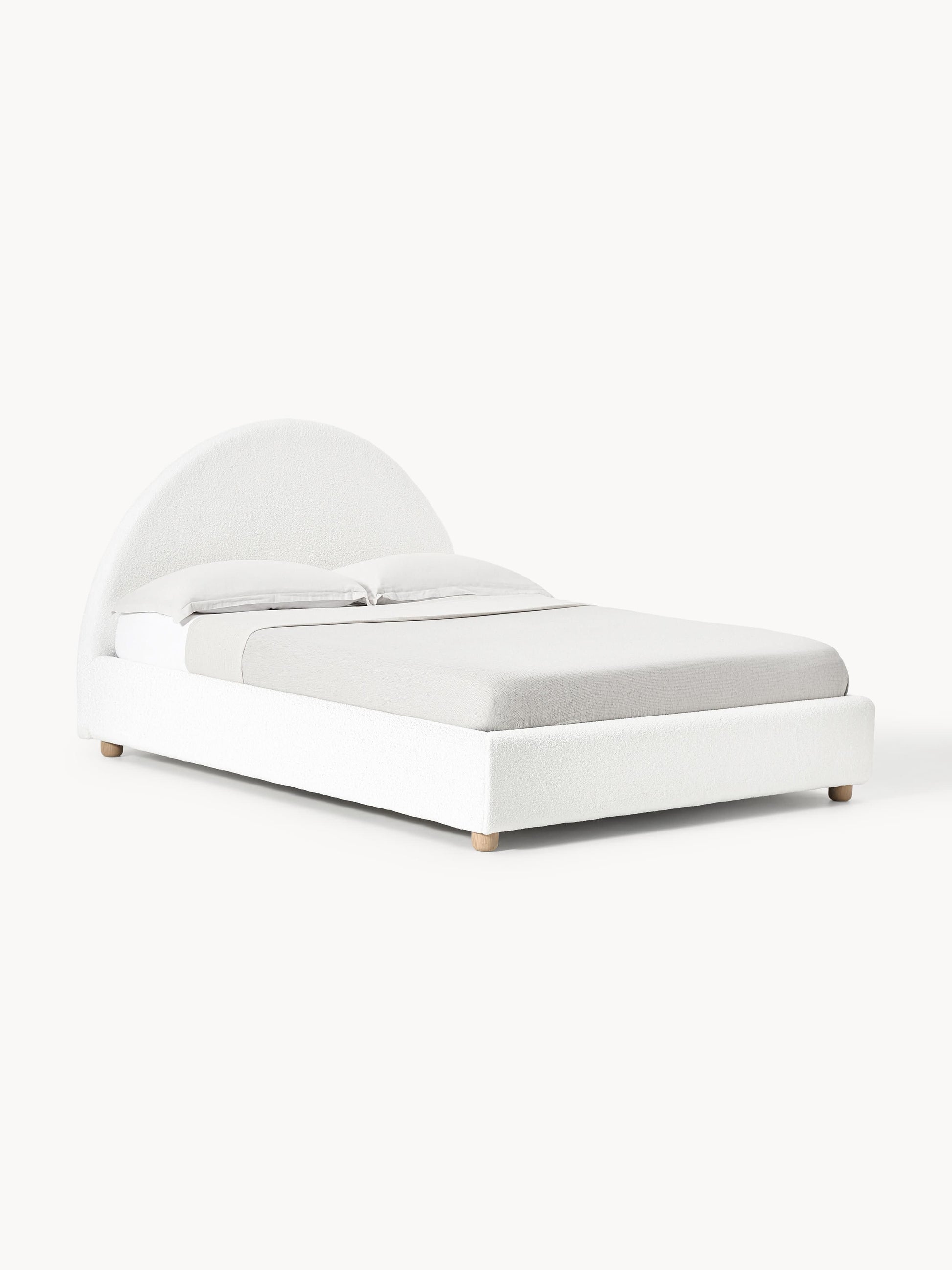 Ebbenhal Upholstered Bed in Teddy with Storage