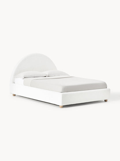 Ebbenhal Upholstered Bed in Teddy with Storage