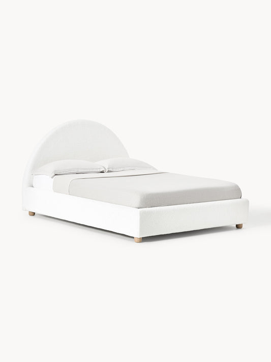 Ebbenhal Upholstered Bed in Teddy with Storage