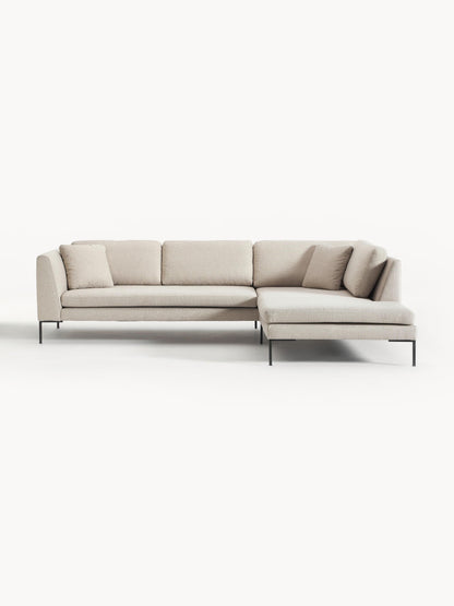 Emmarille Corner Sofa with Metal Legs