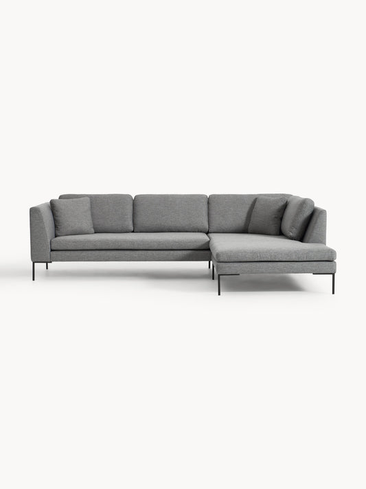 Emmarille Corner Sofa with Metal Legs