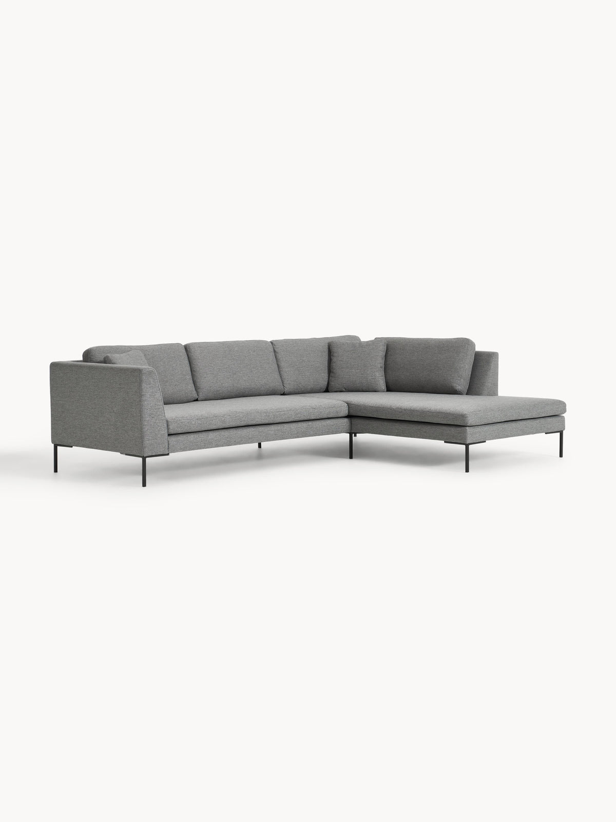 Emmarille Corner Sofa with Metal Legs
