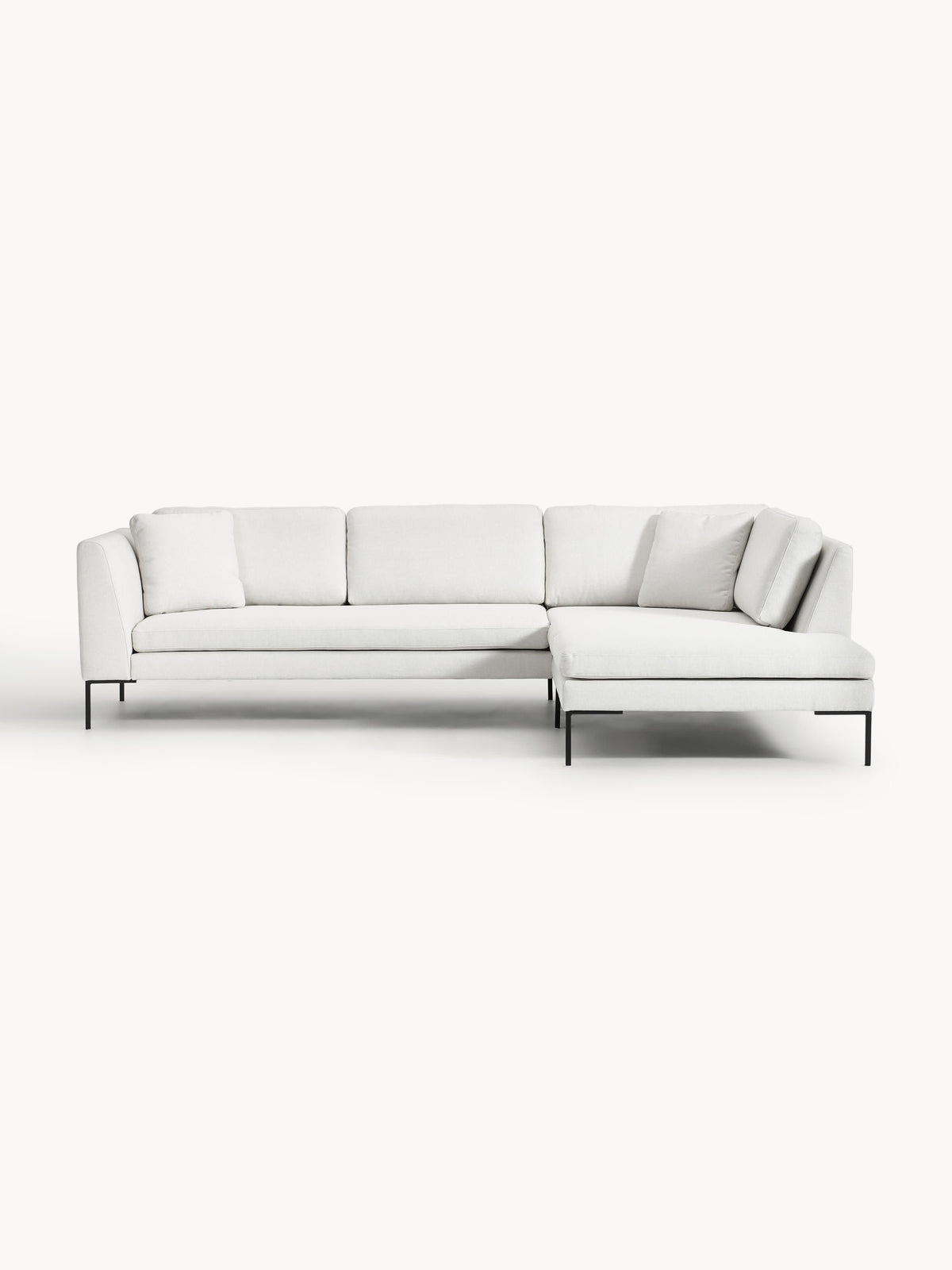 Emmarille Corner Sofa with Metal Legs