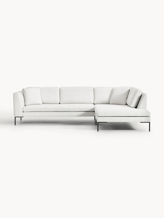 Emmarille Corner Sofa with Metal Legs