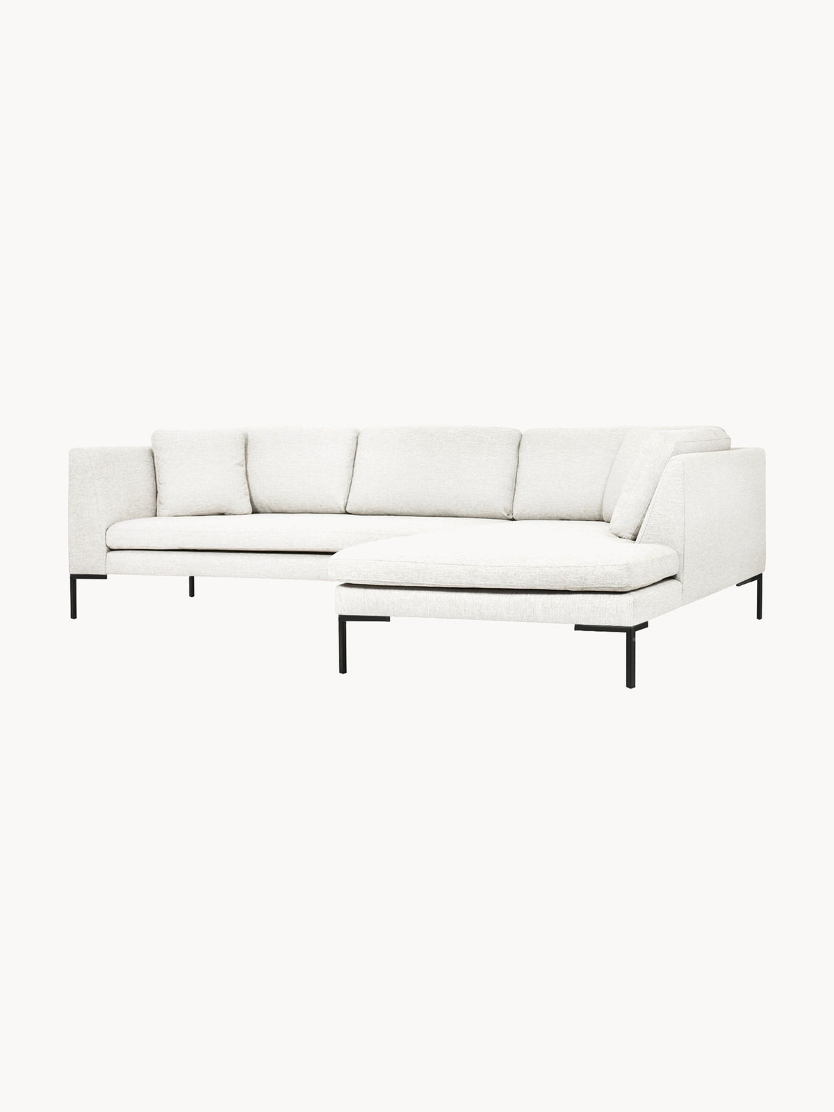Emmarille Corner Sofa with Metal Legs