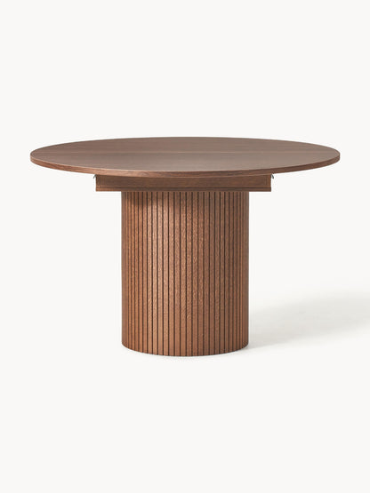 Filoreau Extendable Dining Table with Grooved Texture, 120 - 160 x 75 cm