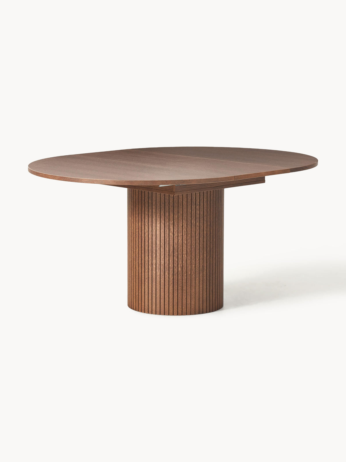 Filoreau Extendable Dining Table with Grooved Texture, 120 - 160 x 75 cm