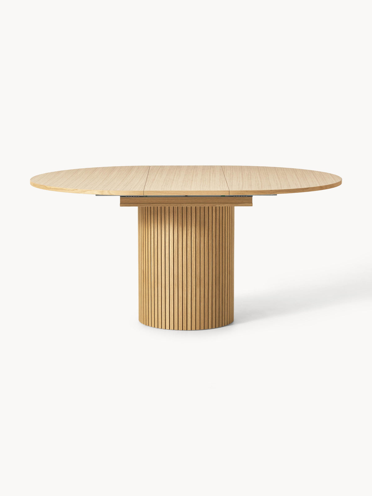 Filoreau Extendable Dining Table with Grooved Texture, 120 - 160 x 75 cm