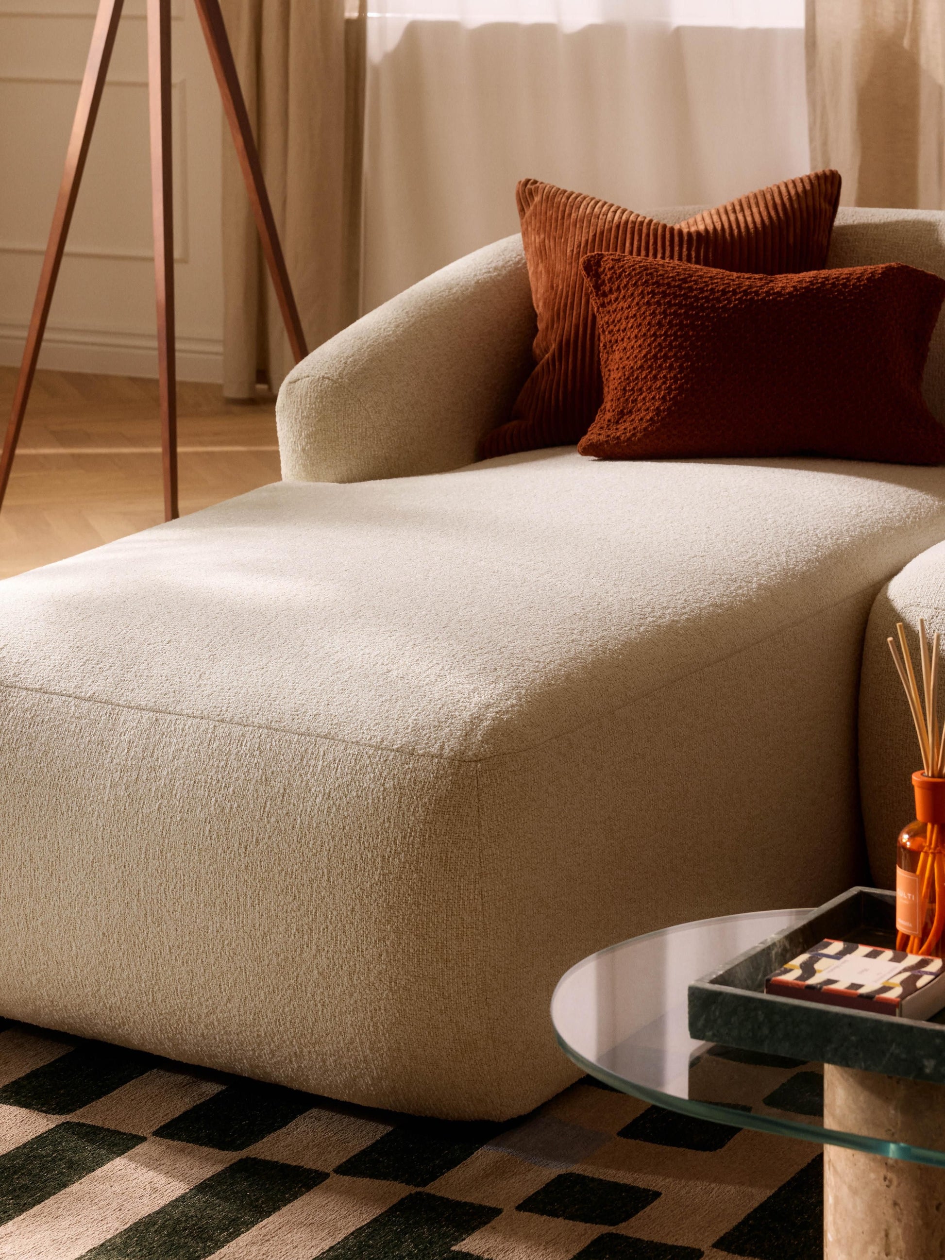 Fioranne Chaise Corner Module in Bouclé