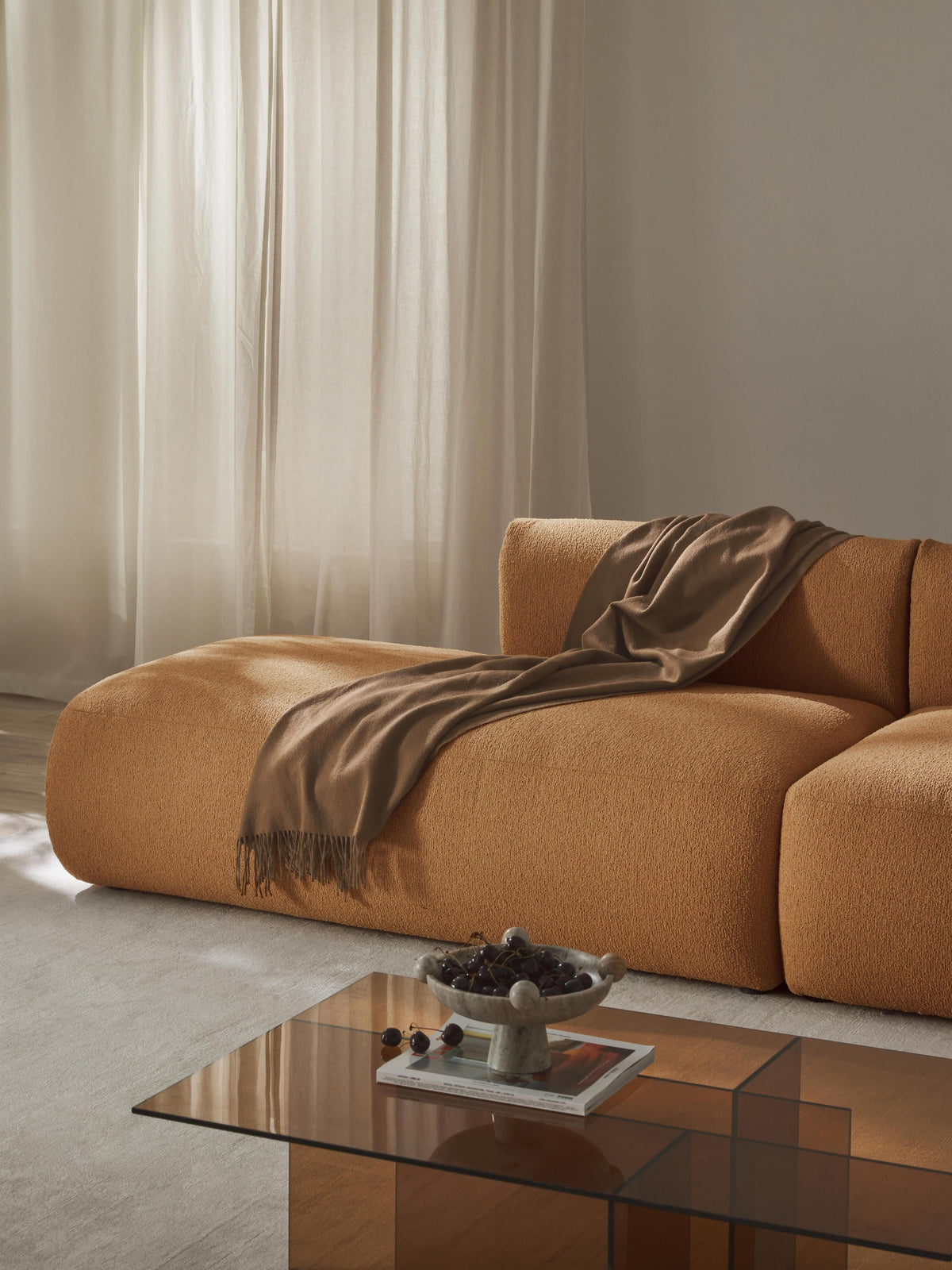 Fioranne Chaise Module in Bouclé