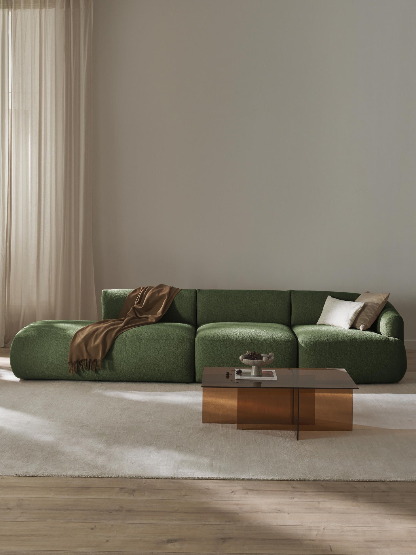 Fioranne Modular Chaise in Bouclé (2-Seater)