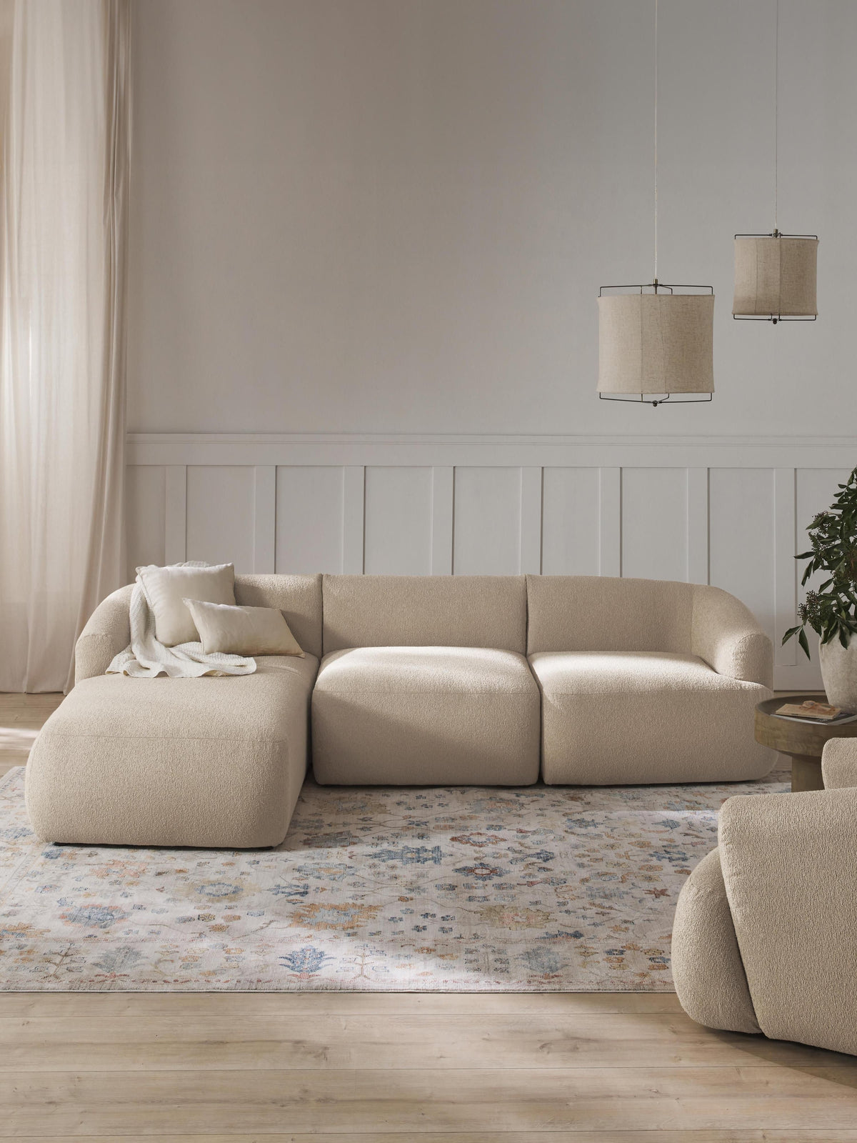 Fioranne Modular Corner Sofa in Bouclé (3-Seater)