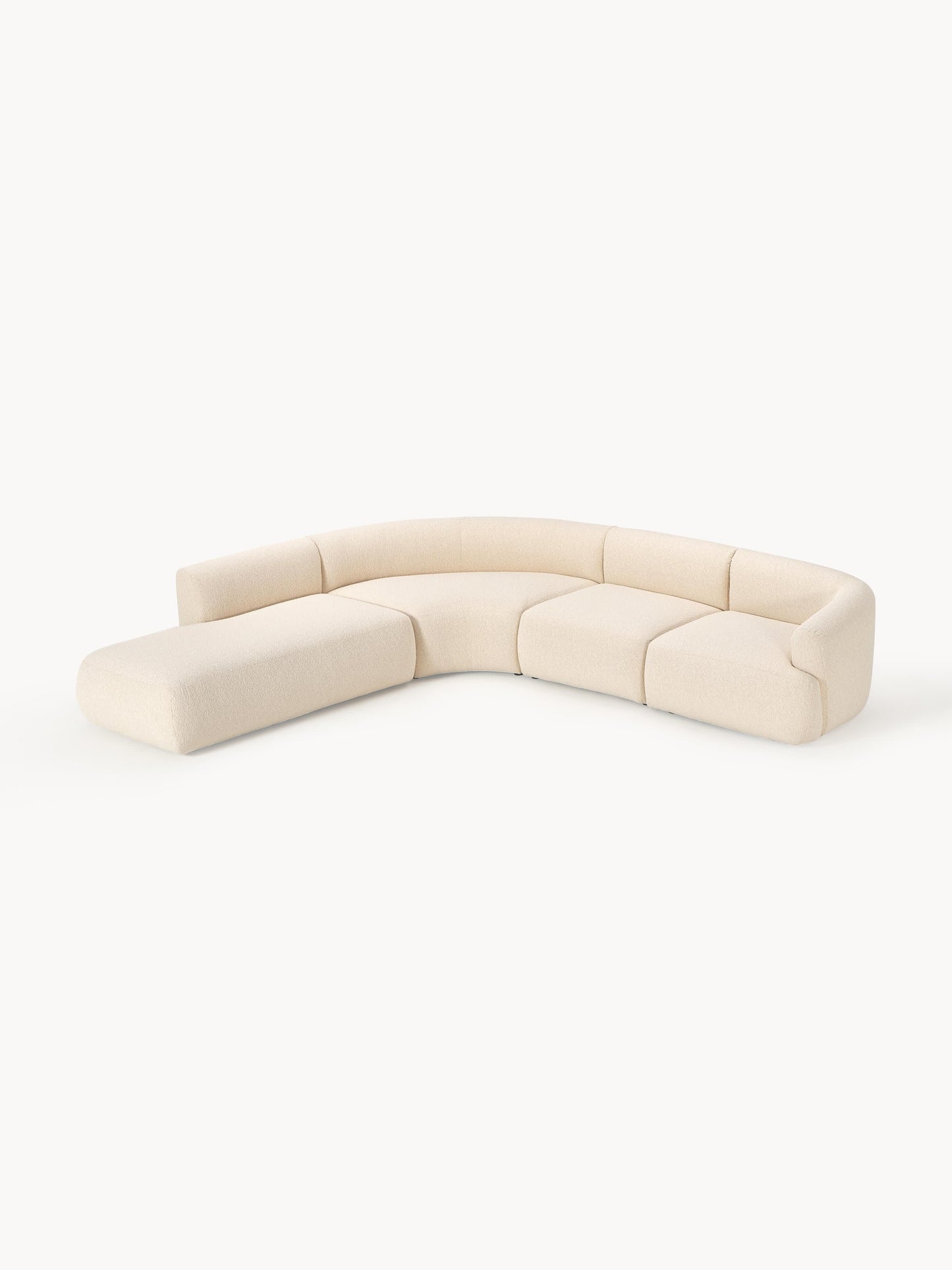Fioranne Modular Corner Sofa in Bouclé, 4-Seater