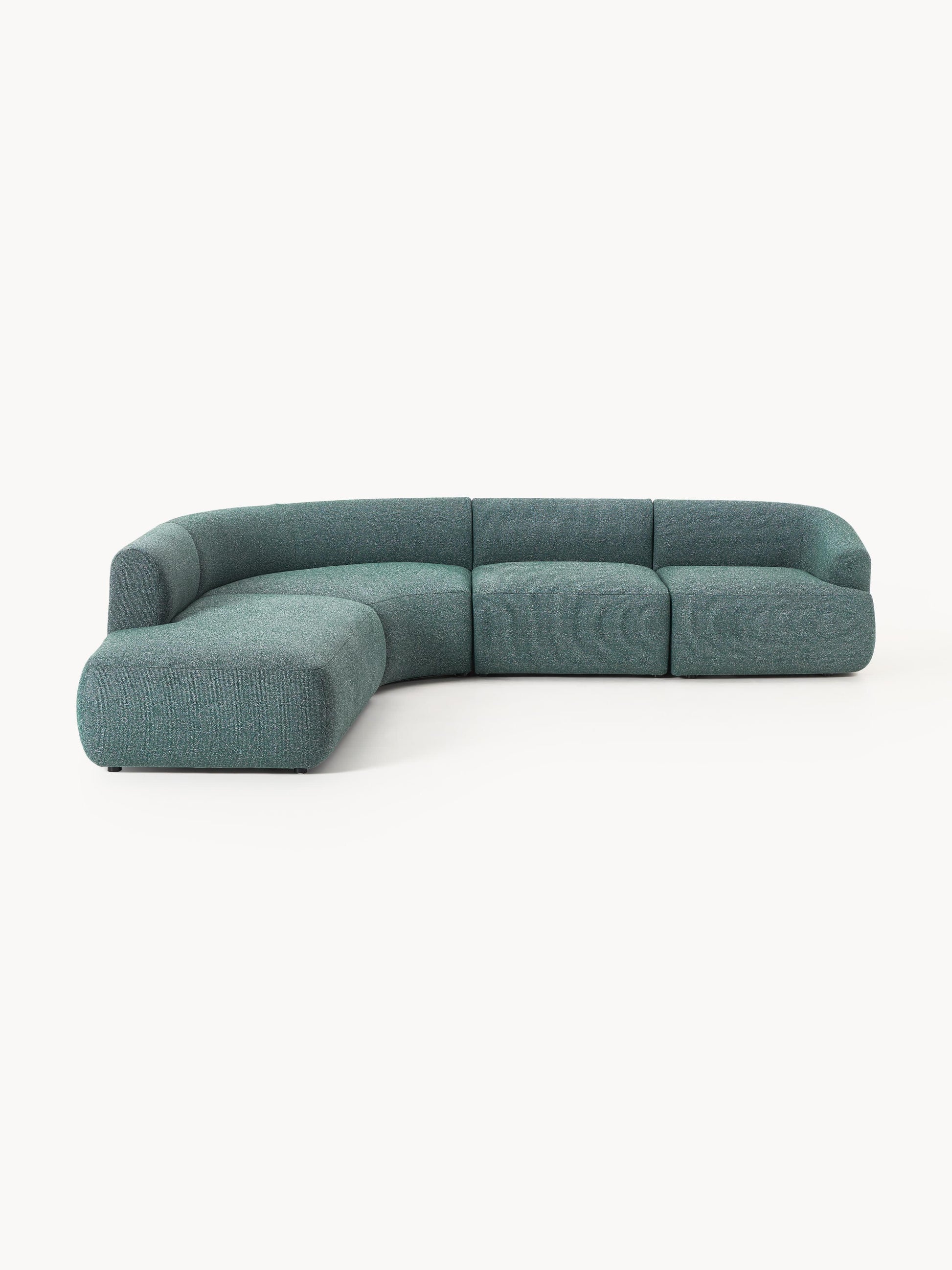 Fioranne Modular Corner Sofa in Bouclé, 4-Seater