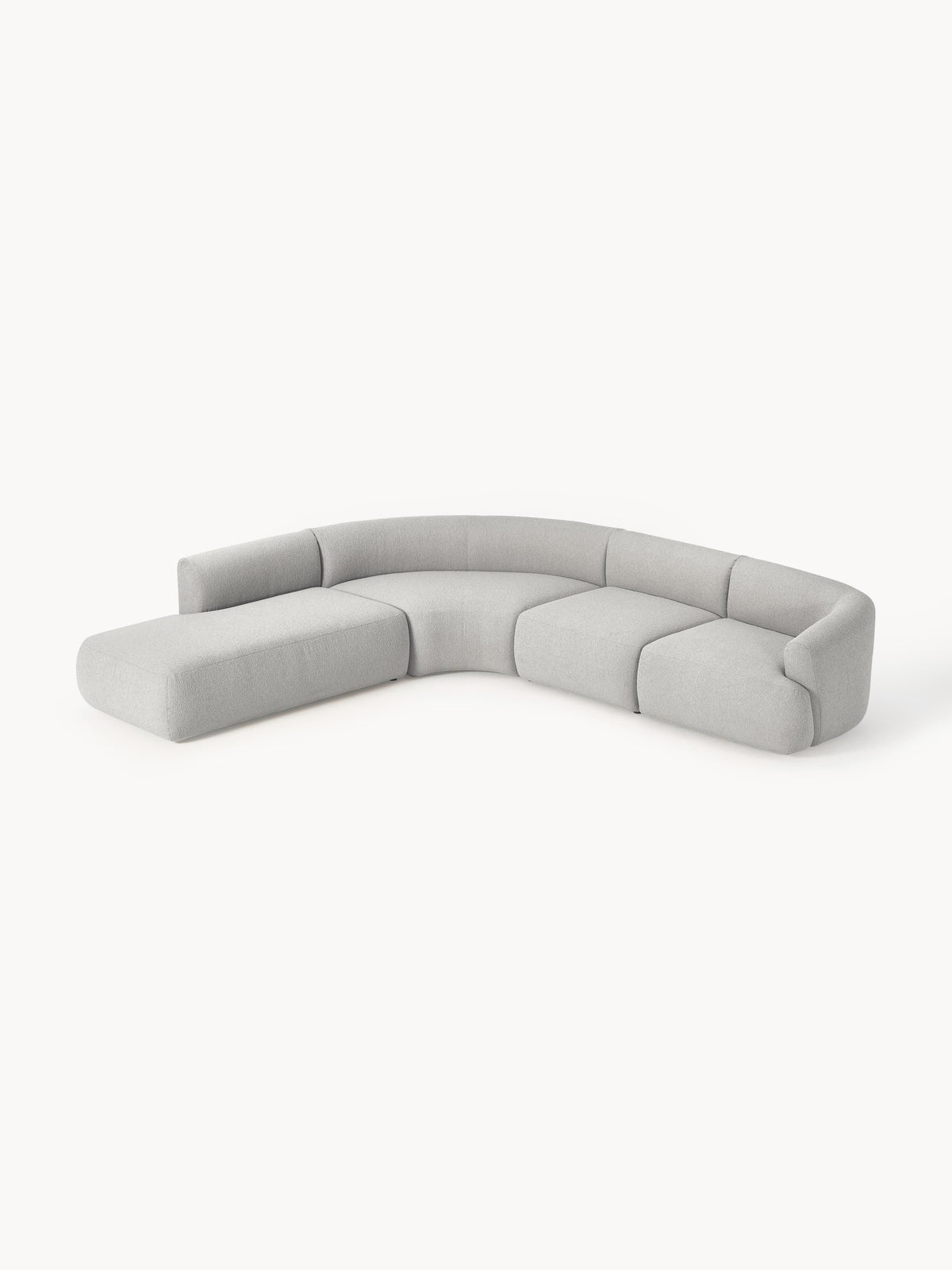 Fioranne Modular Corner Sofa in Bouclé, 4-Seater