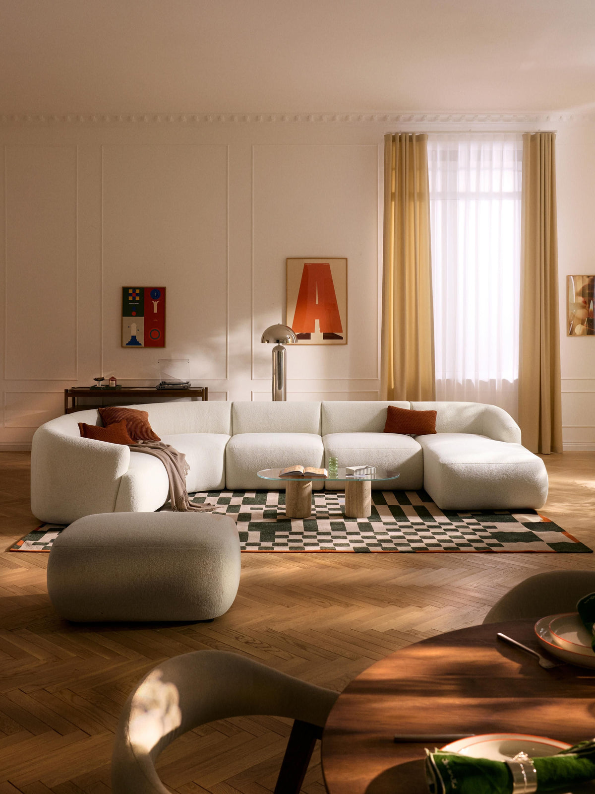 Fioranne Modular XL Sofa in Bouclé