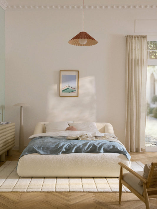 Fioranne Upholstered Bed in Teddy