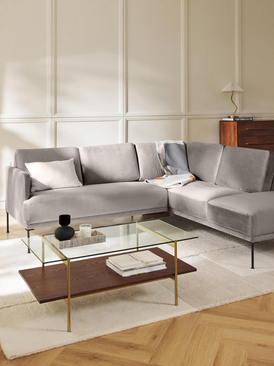 Fluentara Corner Sofa in Velvet