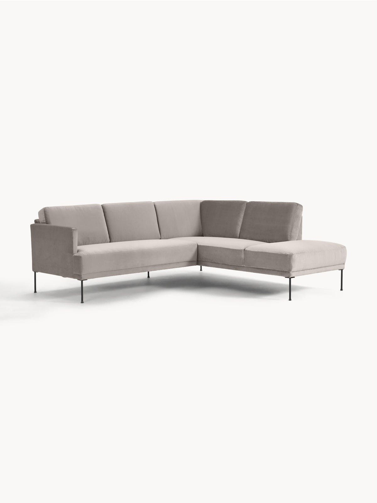 Fluentara Corner Sofa in Velvet